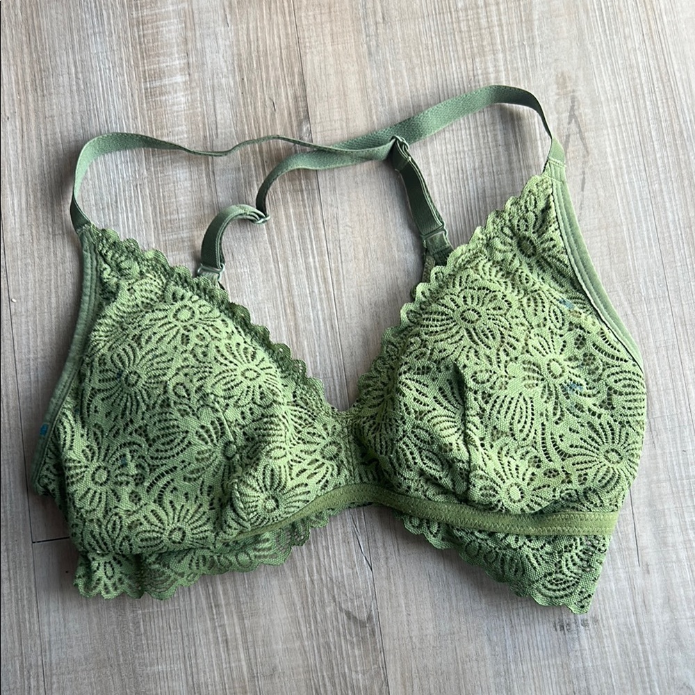 Green Lace Bralette